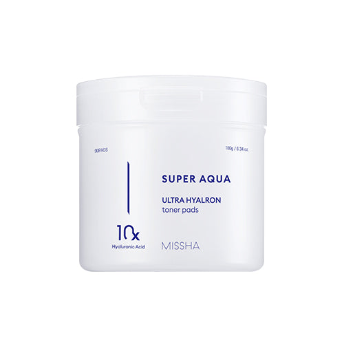Missha - Super Aqua Ultra Hyalron Toner Pads 180g/ 90pcs