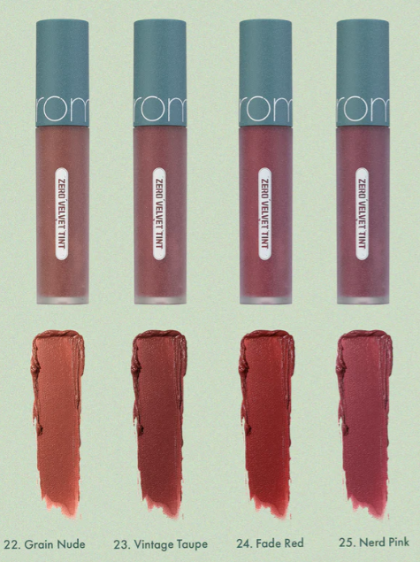 rom&nd - Zero Velvet Tint Vintage Filter Series 5.5g (Number 22 - 25)