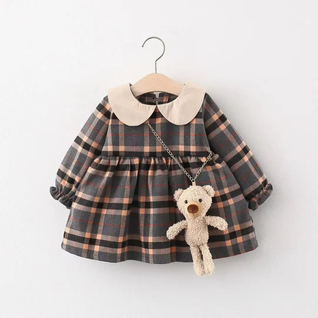 Autumn/ Winter Sweet and Cute Princess Dress with Bag