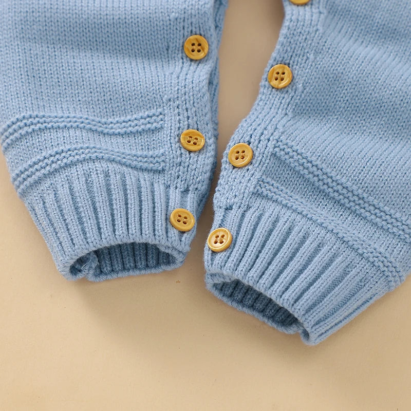 Spring Autumn Cute Rabbit Knitted Newborn Baby Boys/Girls Clothes