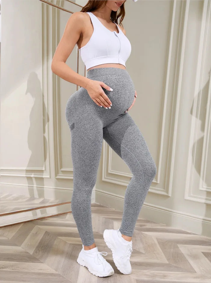 Active Wear Over the Belly Workout Maternity Leggings
