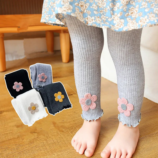 Autumn/ Spring Baby Girl Flower Leggings