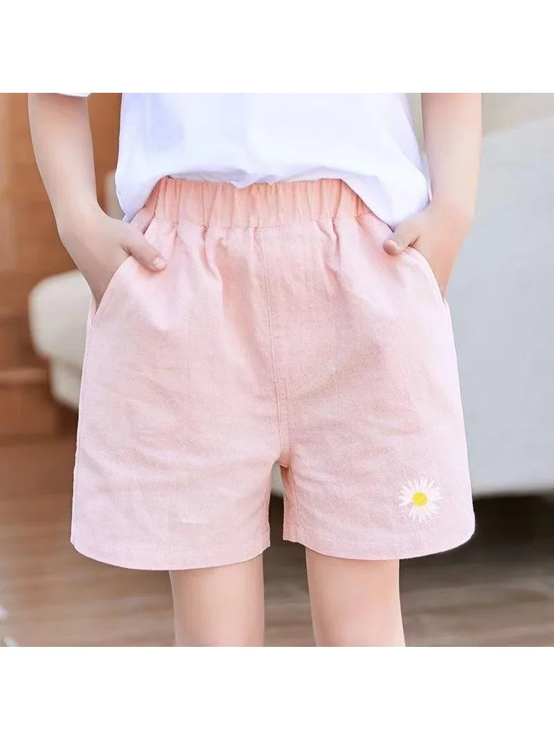 Summer Korean Flower Girls Shorts