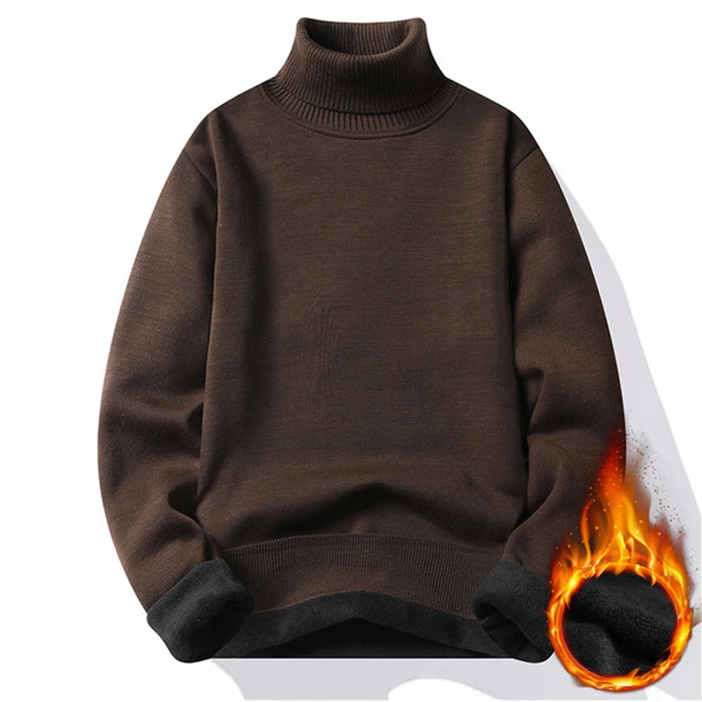 Autumn/Winter Casual Men's Slim fit knitted Turtleneck