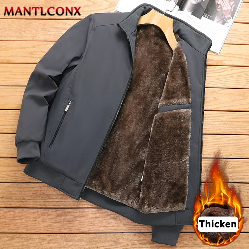 Padded Fleece-Lined Thermal Parka Winter Jacket