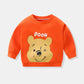 Spring/Autumn Cute Cartoon Print with Round Neck and Long Sleeve Sweater