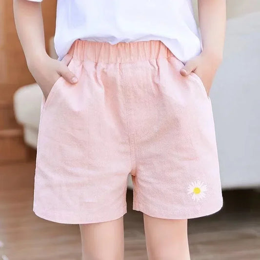 Summer Korean Flower Girls Shorts