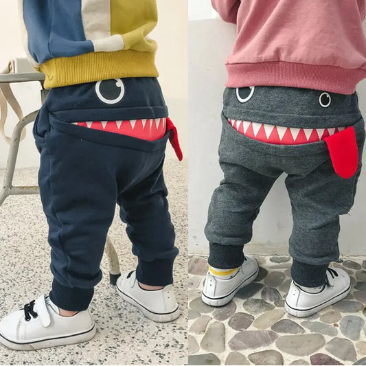 Cute and Long Cotton Big Mouth Monster Trousers