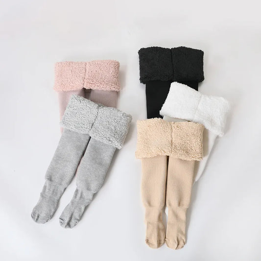Winter Kids' Thick and Warm Snow-Resistant Pantyhose for Girls
