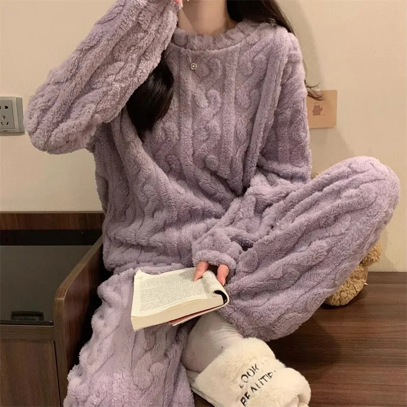 Autumn/Winter Cold Protection Elasticated Maternity Pajamas