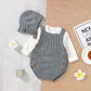 Spring Autumn Newborn Baby Boys/Girls Knitting Bodysuits Clothes